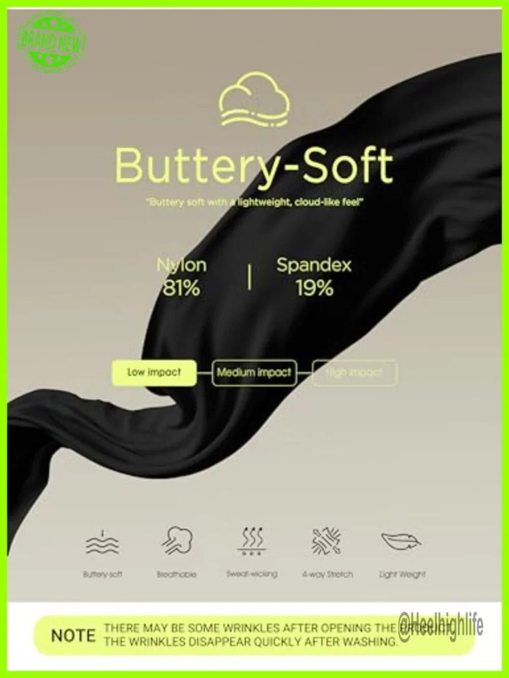 Buttery Soft High Waist Capri Leggings Yoga Lounge 21